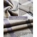 Grey 100% Cashmere 2022 Winter Collection, Women Fringed Edges Scarf, Gift Ready, Colors Available in Solid/Plaid/2-Tone